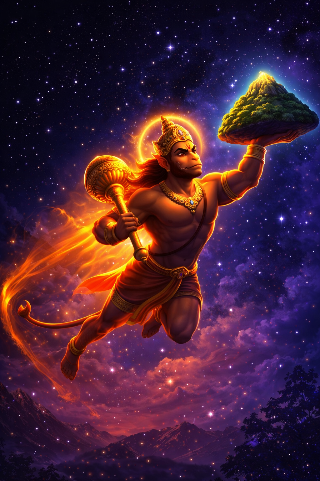 3D Flying Hanuman